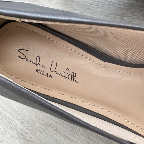 Sandra Venditti Milan Women's Pointed Toe Kitten Hells Black/Grey Size 6 Women - Picture 7 of 12